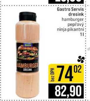 Gastro Servis dresink hamburger pepřový ninja pikantni 1l