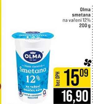 Olma smetana na vařeni 12% 200 g
