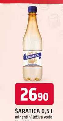 ŠARATICA 0,5l minerální léčivá voda