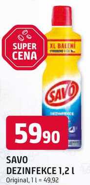 SAVO DEZINFEKCE 1,2l Original