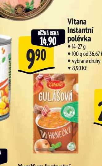 Vitana Instantní polévka 14-27 g