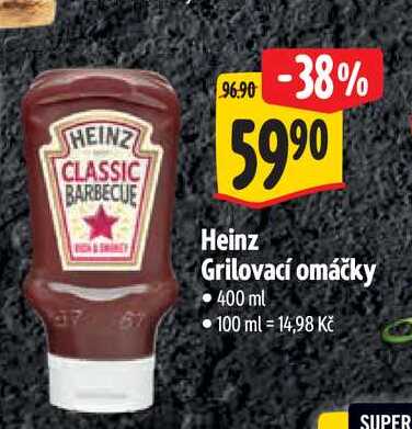 Heinz Grilovací omáčky 400 ml