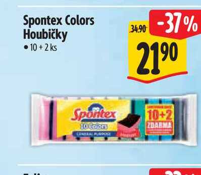 Spontex Colors Houbičky 10+2 ks