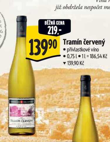 Tramín červený 0,75 l