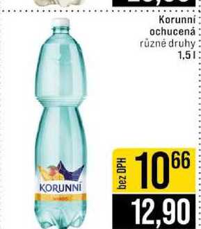Korunní ochucená různé druhy 1,5l