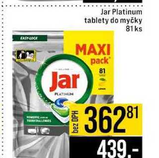 Jar Platinum tablety do myčky 81 ks 