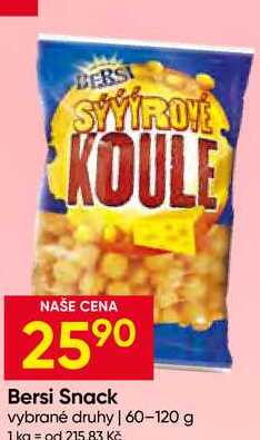 Bersi Snack vybrané druhy 60-120 g