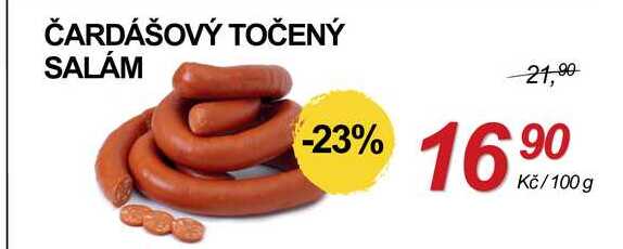 ČARDÁŠOVÝ TOČENÝ SALÁM, 100 g