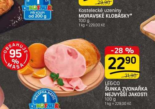 ŠUNKA ZVONAŘKA NEJVYŠŠÍ JAKOSTI 100 g