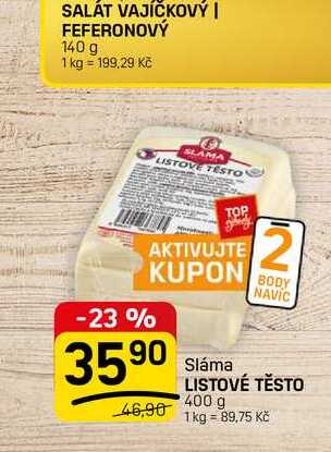 LISTOVÉ TĚSTO 400 g