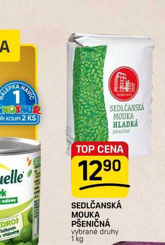 SEDLČANSKÁ MOUKA PŠENIČNÁ vybrané druhy 1 kg 