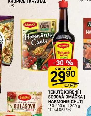 TEKUTÉ KOŘENÍ | SOJOVÁ OMÁČKA | HARMONIE CHUTI 160-190 ml | 200 g