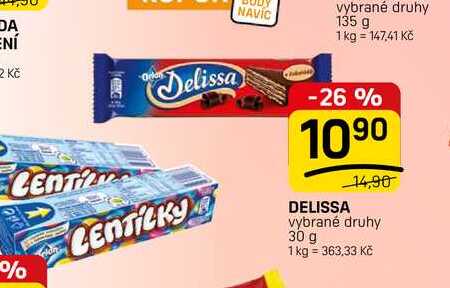 DELISSA vybrané druhy 30 g