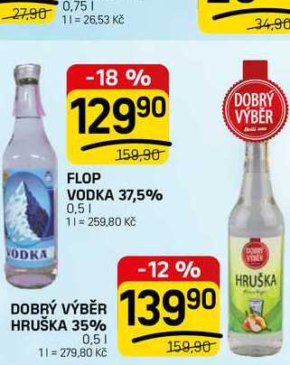 DOBRÝ VÝBĚR HRUŠKA 35% 0,5l