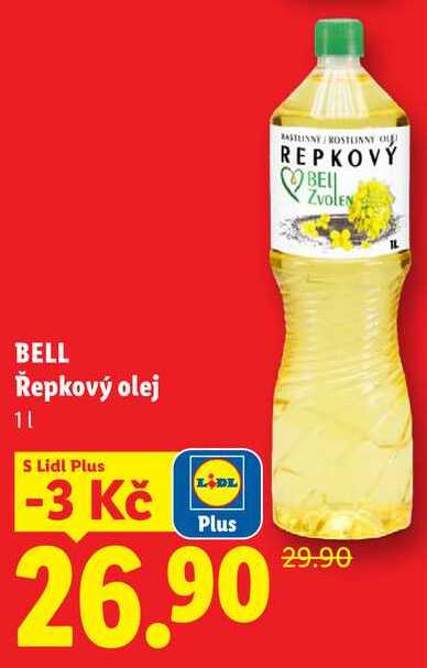 BELL Řepkový olej, 1 l