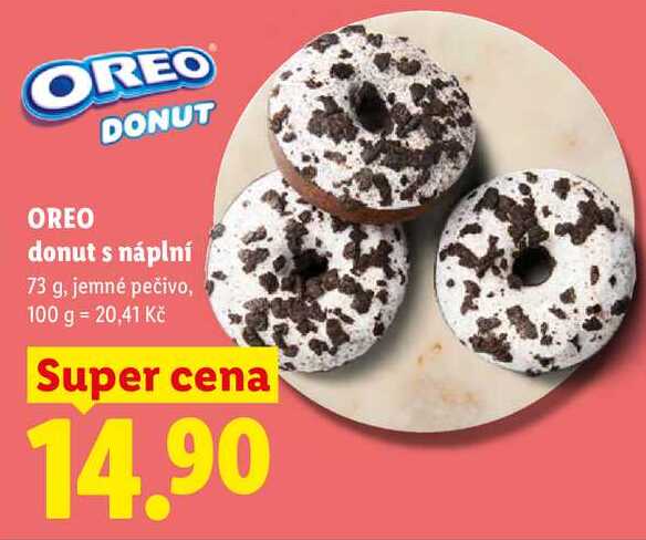 OREO donut s náplní, 73 g