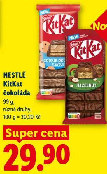 NESTLÉ KitKat čokoláda, 99 g