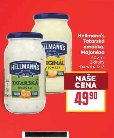 Hellmann's Tatarská omáčka, Majonéza 405 ml