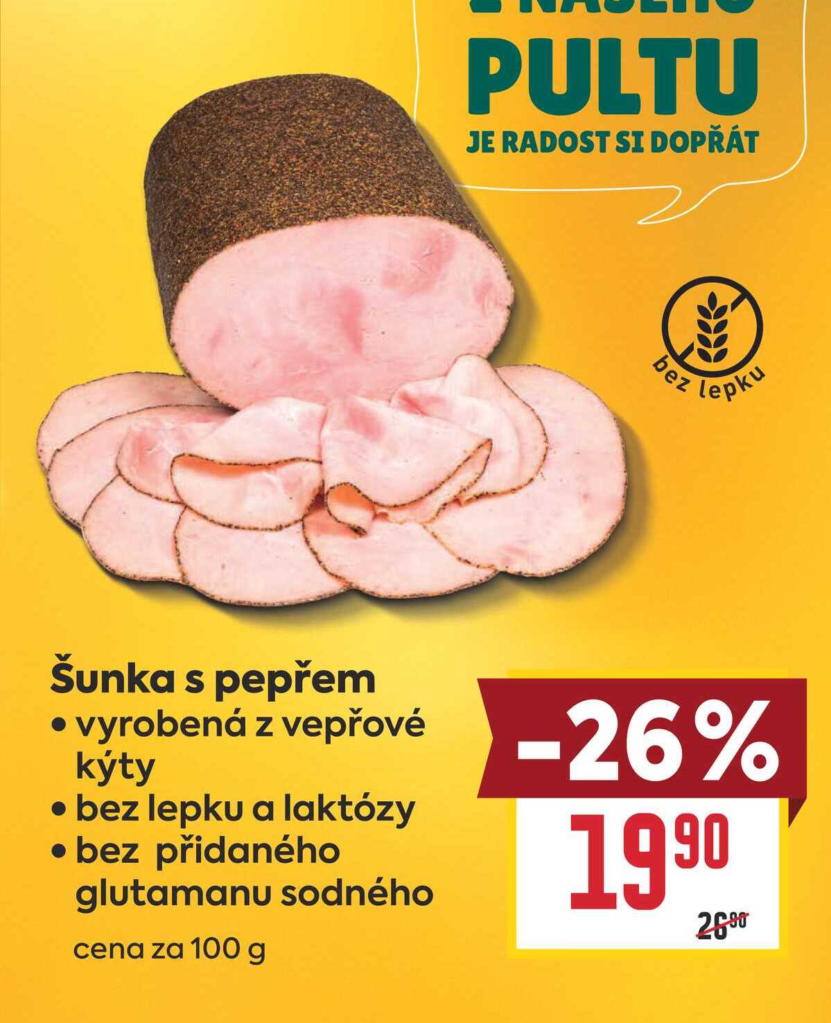 Šunka s pepřem 100g