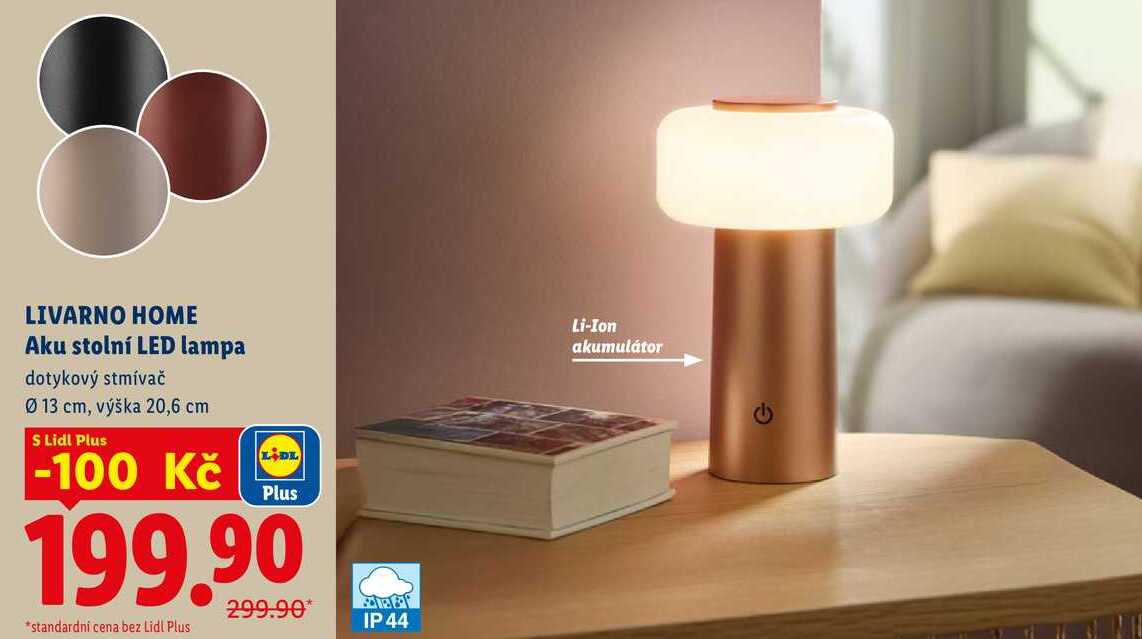 LIVARNO HOME Aku stolní LED lampa 