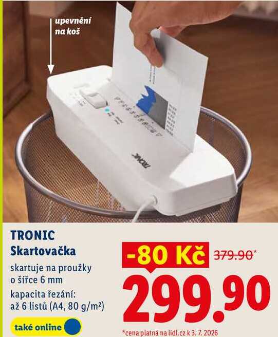TRONIC Skartovačka