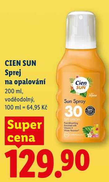 CIEN SUN Sprej na opalování, 200 ml