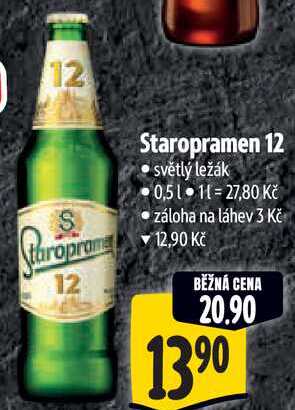 Staropramen 12, 0,5 l