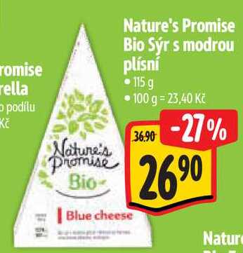 Nature's Promise Bio Sýr s modrou plísní, 115 g