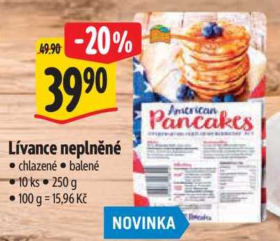Lívance neplněné, 250 g