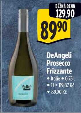 DeAngeli Prosecco Frizzante, 0,75 l