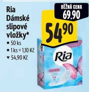 Ria Dámské slipové vložky, 50 ks