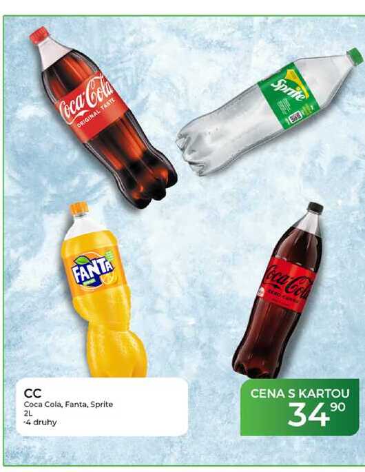 CC Coca Cola, Fanta, Sprite 2L