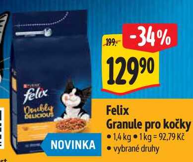 Felix Granule pro kočky, 1,4 kg