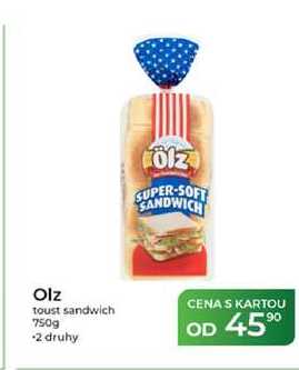 Olz toust sandwich 750g