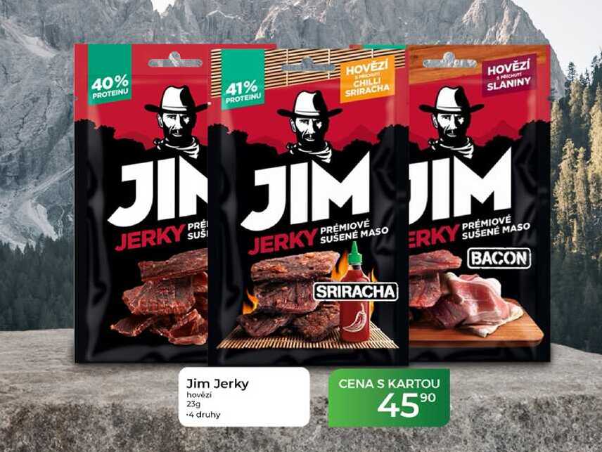 Jim Jerky hovězí 23g
