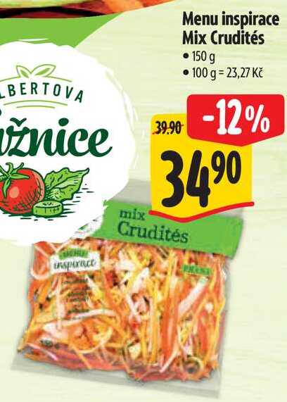 Menu inspirace Mix Crudités, 150 g