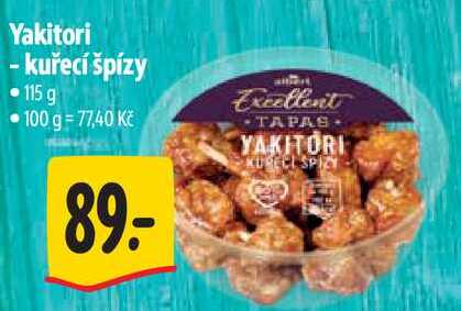 Yakitori - kuřecí špízy, 115 g
