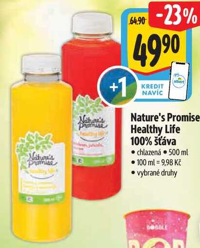 Nature's Promise Healthy Life 100% šťáva, 500 ml