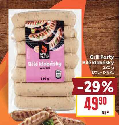 Grill Party Bílé klobásky 330 g