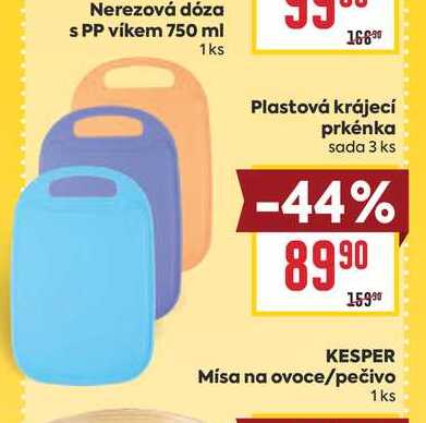 Plastová krájecí prkénka sada 3 ks 
