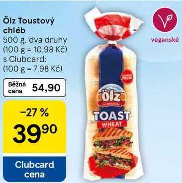 Ölz Toustový chléb, 500 g, dva druhy  