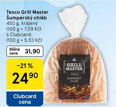 Tesco Grill Master Šumperský chléb, 450 g 