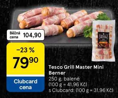 Tesco Grill Master Mini Berner, 250 g