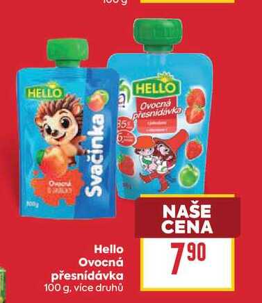 Hello Ovocná přesnídávka 100 g