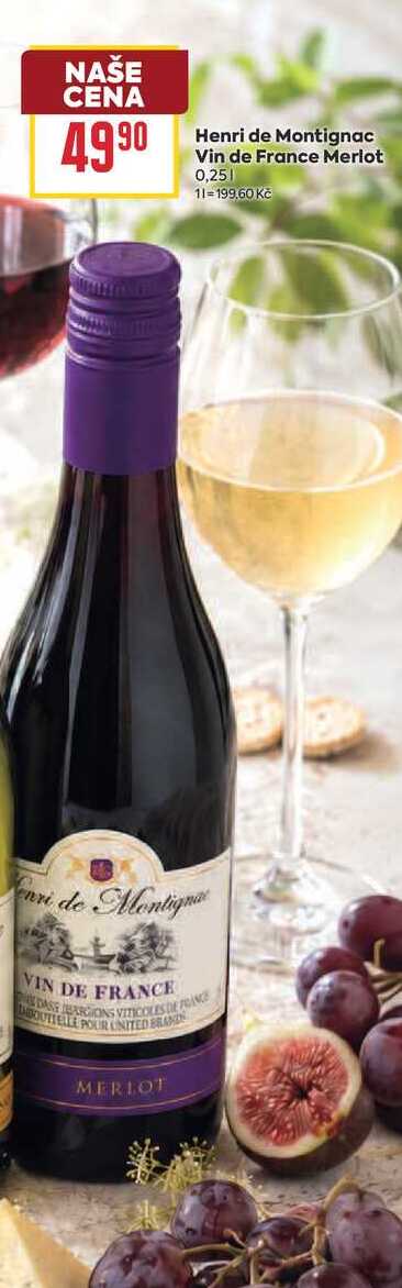 Henri de Montignac Vin de France Merlot 0,25l