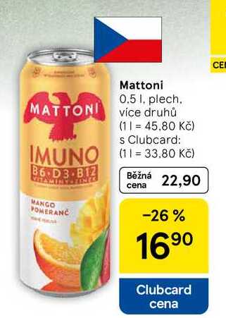Mattoni 0.5 l, plech