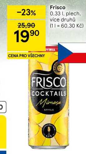 Frisco míchaný nápoj plech, 330ml, různé druhy