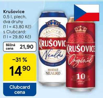 Krušovice, 0,5 l, plech 