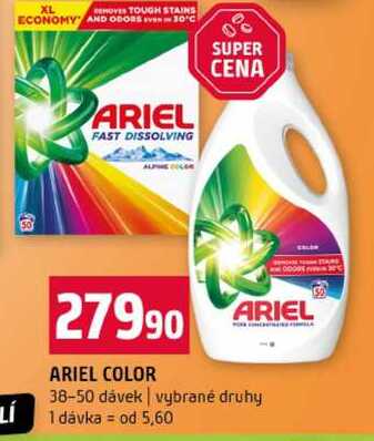 ARIEL COLOR 38-50 dávek vybrané druhy 