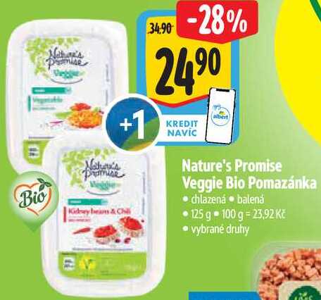 Nature's Promise Veggie Bio Pomazánka, 125 g